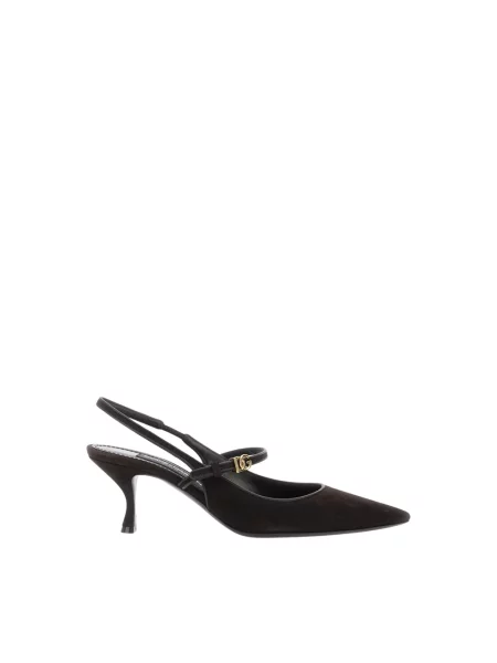 Czółenka Dolce And Gabbana na szpilce brązowa