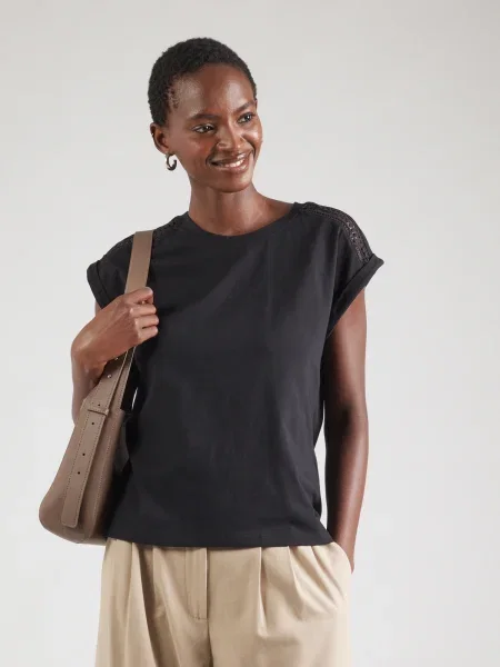 ABOUT YOU Tricou Elisa negru alb