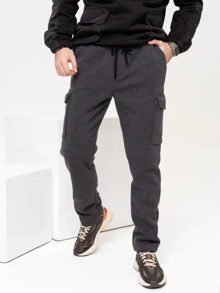 ISSA Plus Штани спортивні фліс сірий