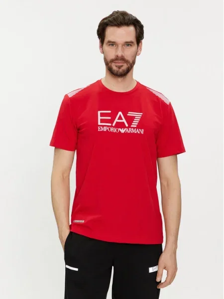 Tricou Ea7 Emporio Armani roșu