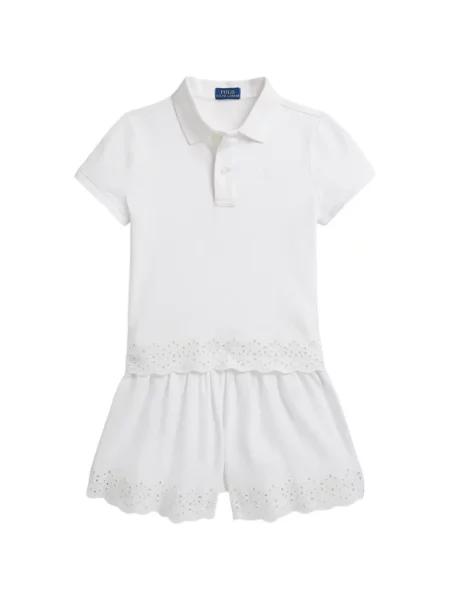 Koszulka polo dziecięca Polo Ralph Lauren biała