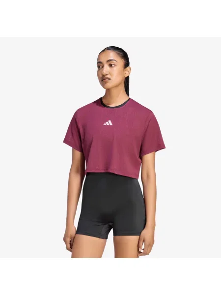 Tricou adidas Tennis Climacool Lace Crop T-Shirt Pro Maroon M