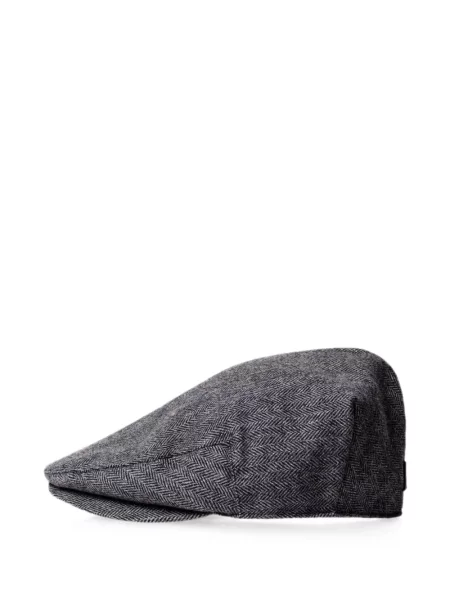 Căciulă Hackett London fără toc cu model herringbone gri