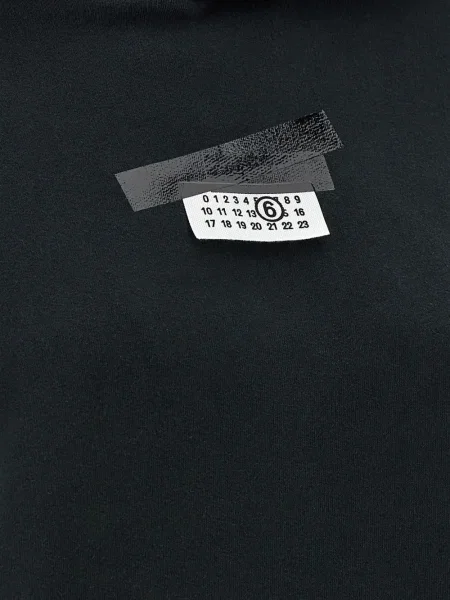 Hanorac cu glugă Mm6 Maison Margiela negru