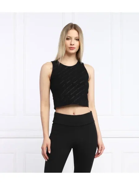 DKNY Sport Top | Cropped Fit negru