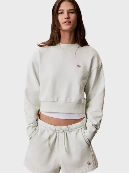 Махровий світшот Calvin Klein Jeans білий