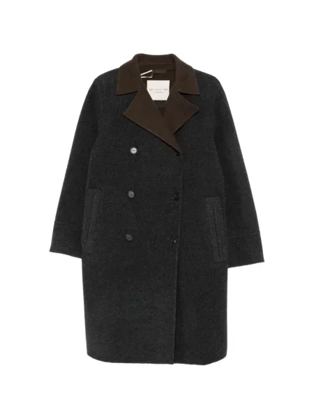 Palton Max Mara cu două rânduri de nasturi gri