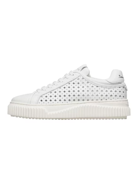 Sneakersy Voile Blanche skórzane białe