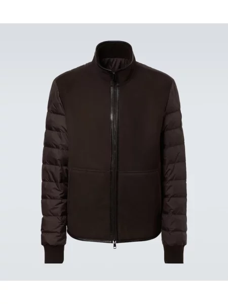 Geacă cu puf Moncler maro