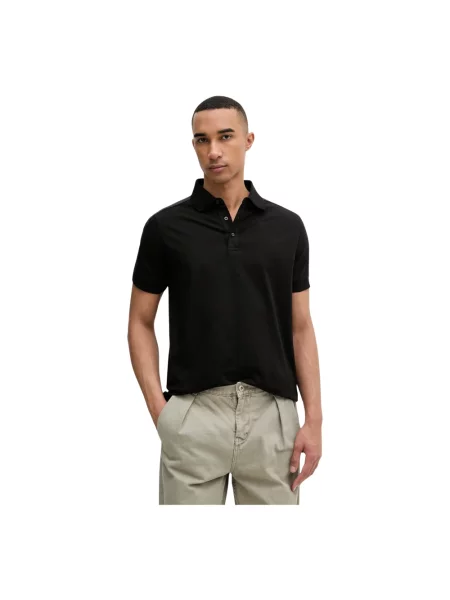 Karl Lagerfeld polo z bawełną czarna