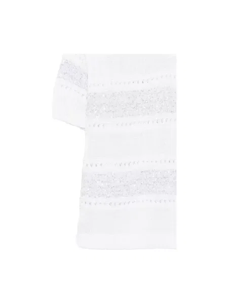 Dzianinowy sweter D.exterior biały