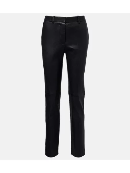 Pantaloni Joseph din piele negru