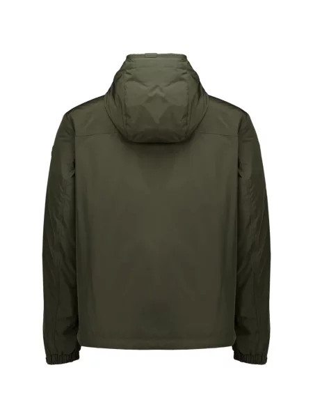 Scurt geacă cu puf Moncler cu glugă verde