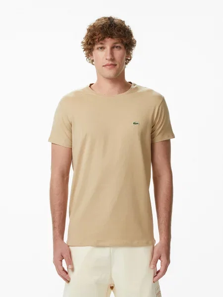 Футболка Lacoste бежевая