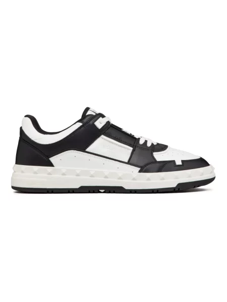 Lniane sneakersy Valentino Garavani białe