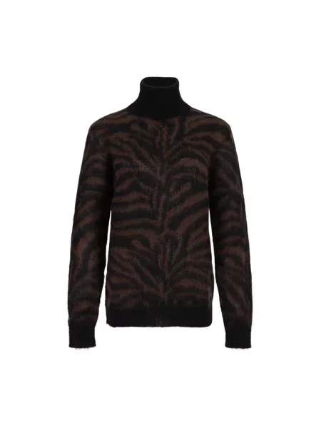 Sweter z golfem Parosh do golfa brązowy