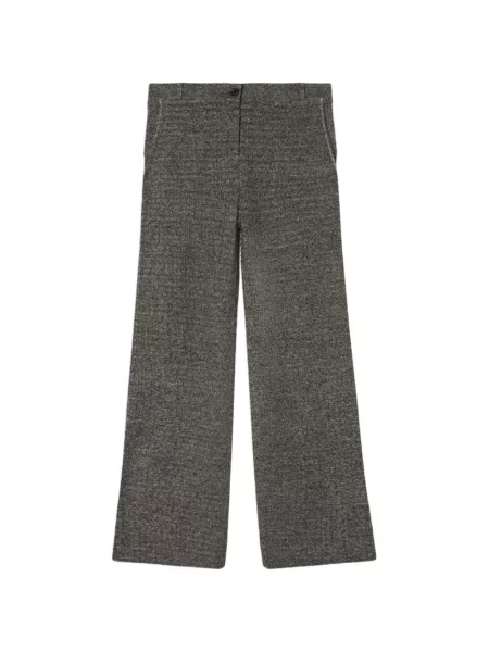 Pantaloni Guest In Residence tricotate business gri
