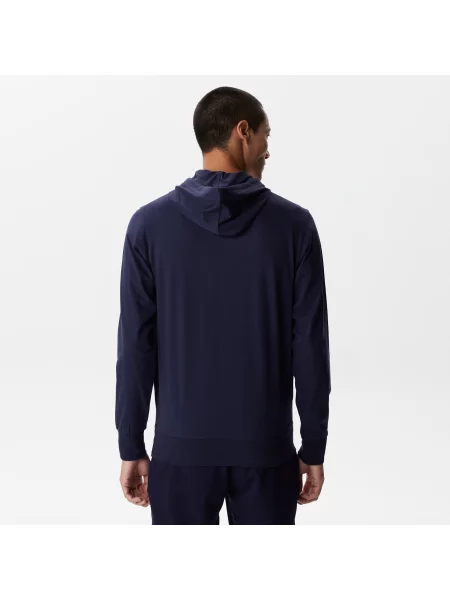 Lacoste Bluza Z Kapturem I Bawełnianą Dżersejową Bluzą Lacoste granatowa