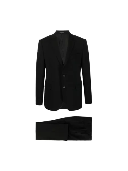 Garnitur Emporio Armani wełniany klasyczny czarny
