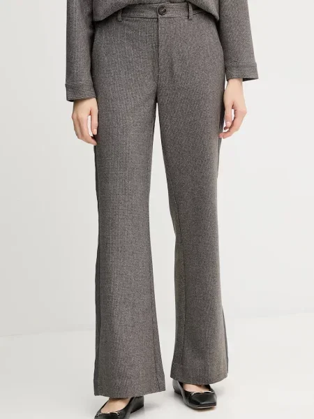 Mos Mosh pantaloni RHYS lat high waist maro