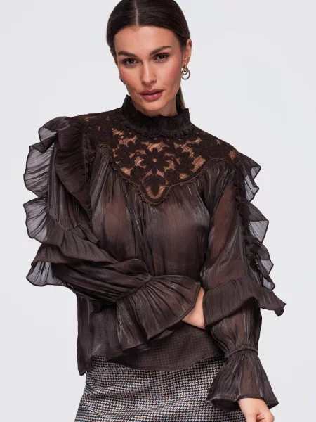 Ombre Bluza smeđa