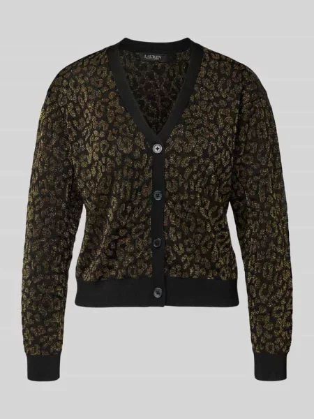 Kardigan z mieszanki model ‘PARRIE’ Lauren Ralph Lauren złoty