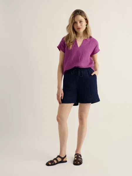 Seasalt Cornwall Pantaloni Tide Flow marin albastru