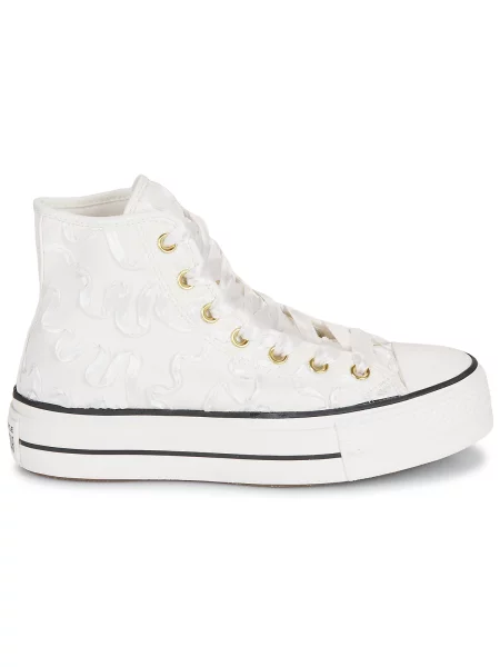 Členkové topánky Converse biela