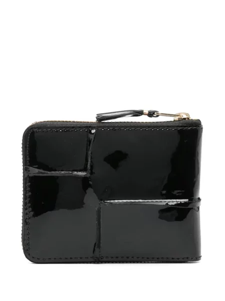 Iš natūralios odos piniginė Comme Des Garçons Wallet juoda