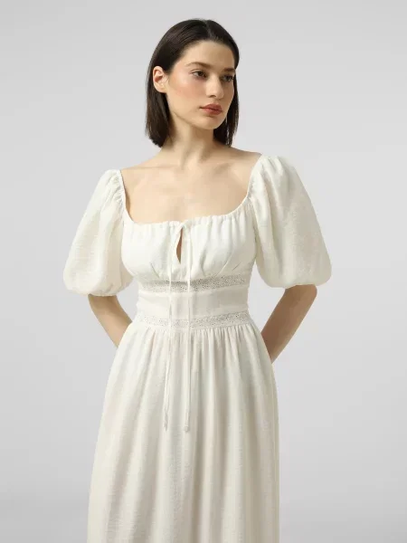 Сукня максі INTERTOP MAVKA молочний віскоза/нейлон