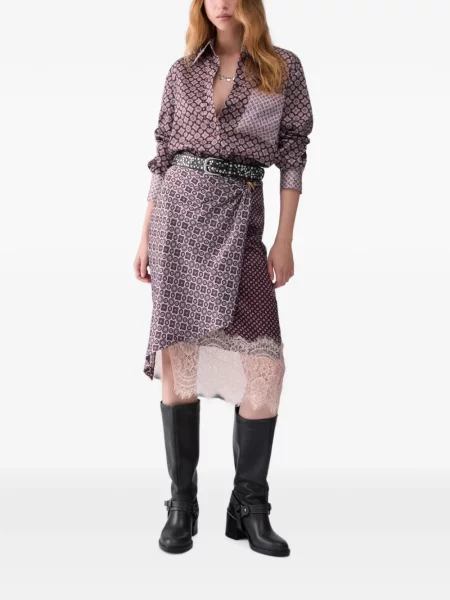Cămașă Liu Jo din țesătură twill violet