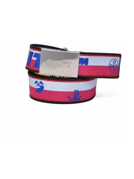 Pasek Off-white z paskiem biały