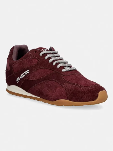 Love Moschino sneakers pentru femei din piele întoarsă