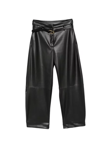 Cu centură pantaloni Imperial din piele negru