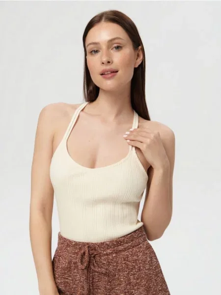 Топ з мереживом різнобарвний