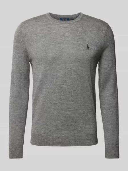 Sweter Ralph Lauren wełniany szary