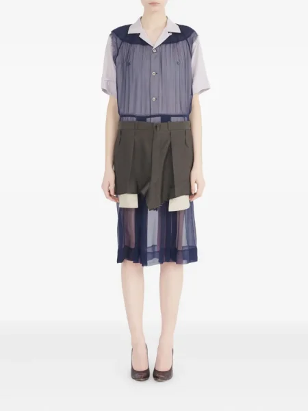 Rochie midi Maison Margiela până la genunchi de costum albastru