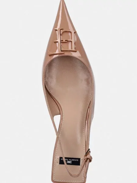 Кожаные туфли Elisabetta Franchi на шпильке