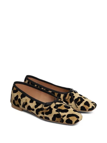 Balerini Anniel cu funde cu model leopard