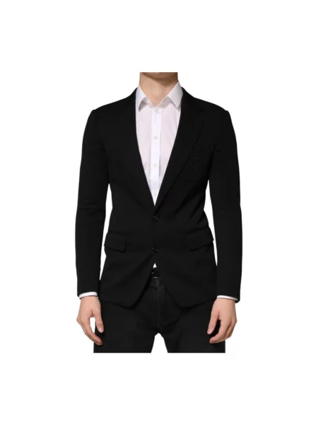 Garnitur Dolce And Gabbana wełniany czarny