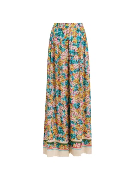 Pantaloni Essentiel Antwerp cu model floral cu imagine albastru