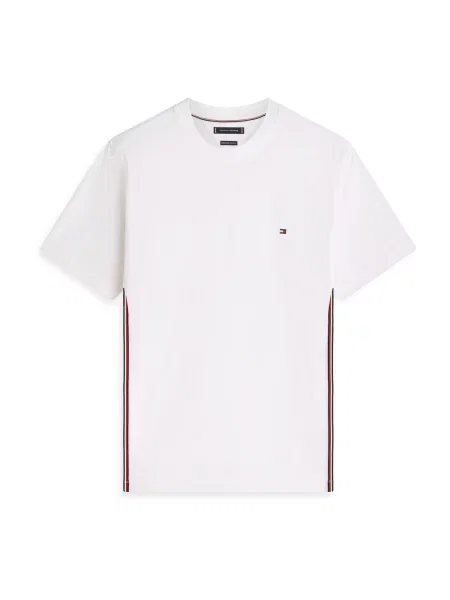TOMMY HILFIGER Tricou albastru marin / roșu alb