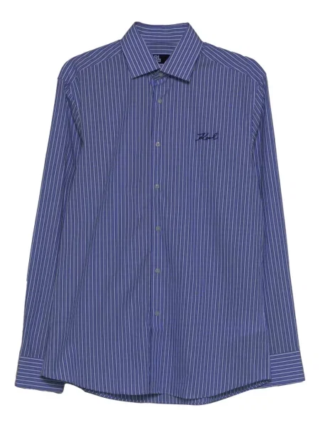 Pruhovaná košile Karl Lagerfeld modrá