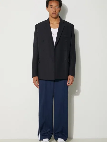 Спортивні штани adidas Originals Adicolor Baggy Fit Firebird Pant з аплікацією синій