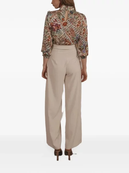 Pantaloni Cherubina alb
