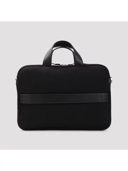 Teczka Giorgio Armani skórzana czarna