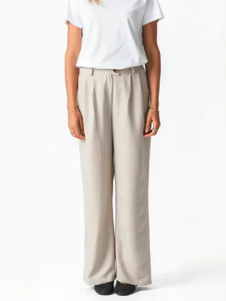 TEESHOPPEN Pantaloni Emma bej