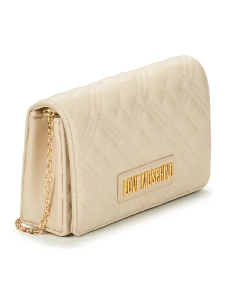 Kabelka Love Moschino z ekologickej kože béžová