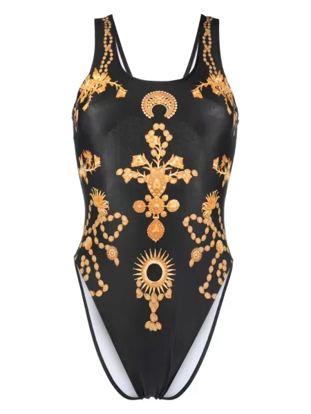 Costum de baie Marine Serre cu imagine negru