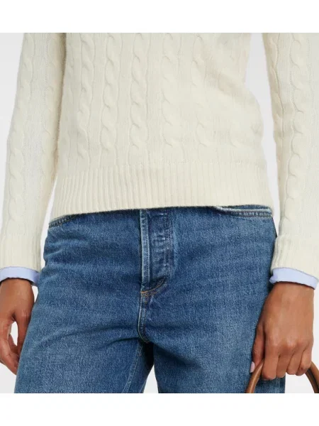 Pulover Polo Ralph Lauren de lână alb